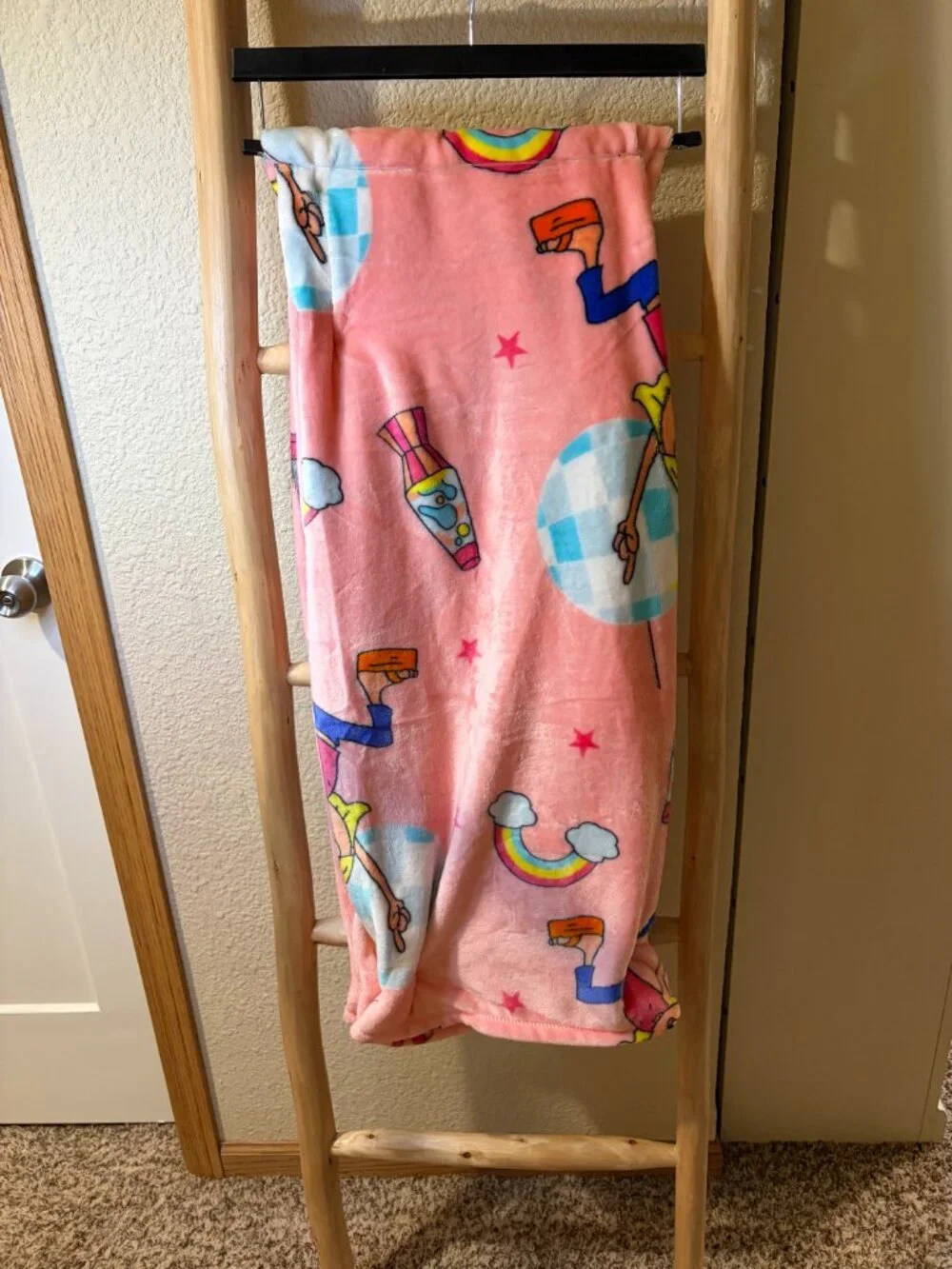 Disney Channel Throwback Lizzie McGuire Plush Throw Blanket 50x70 NWT